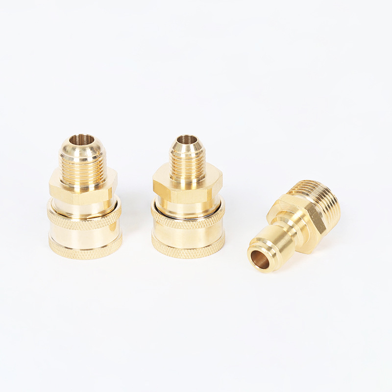 고압 자동차 세탁기 청소 기계 구리 3/8 빠른 플러그