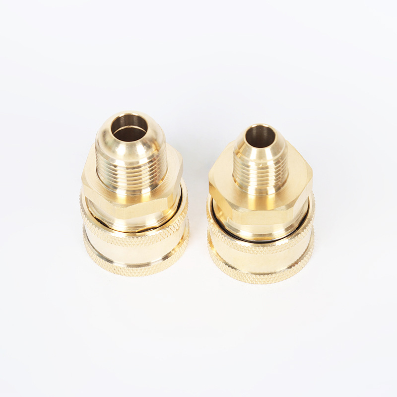 고압 자동차 세탁기 청소 기계 구리 3/8 빠른 플러그