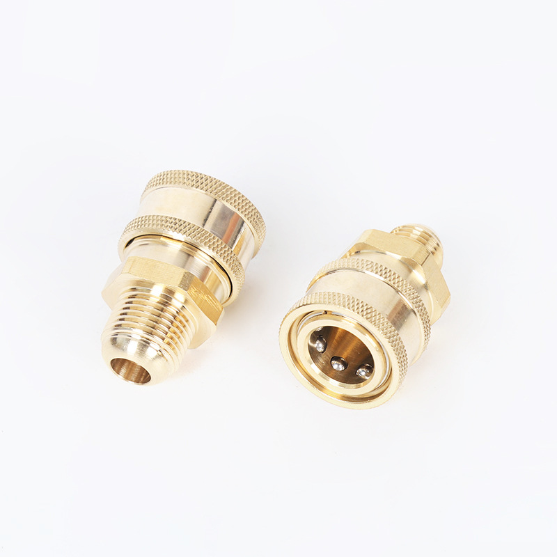 고압 자동차 세탁기 청소 기계 구리 3/8 빠른 플러그