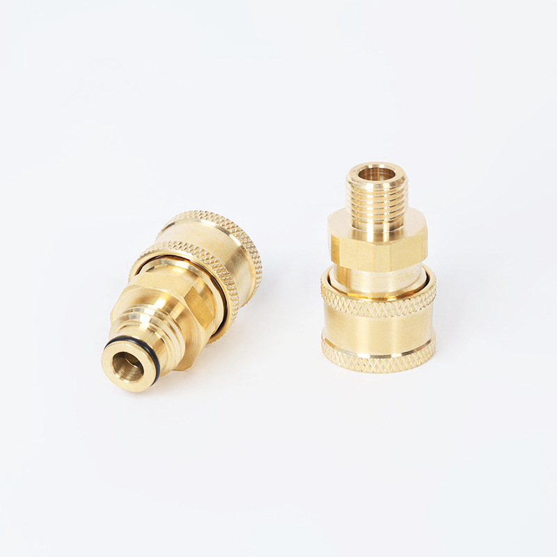 세차 물 노즐 헤드 변환 1/4 Union 빠른 플러그