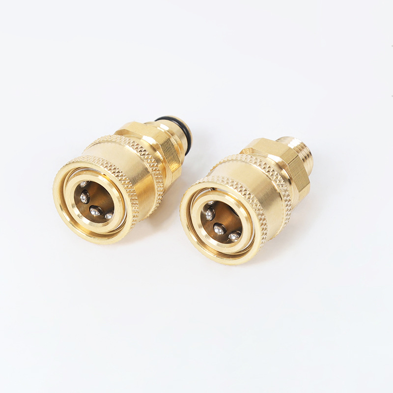 세차 물 노즐 헤드 변환 1/4 Union 빠른 플러그