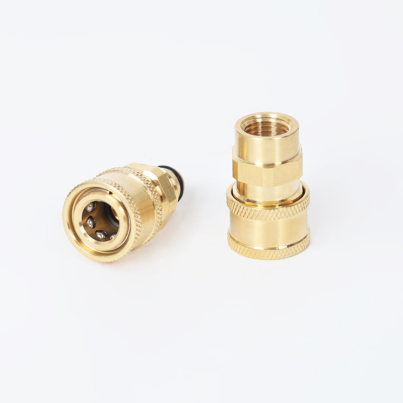 세차 물 노즐 헤드 변환 1/4 Union 빠른 플러그