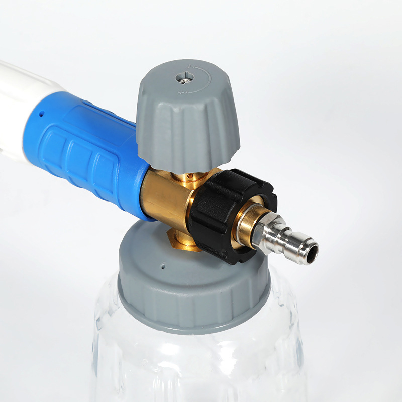 상업용 고압 투명한 세차도 PA 냄비 큰 입 거품 냄비